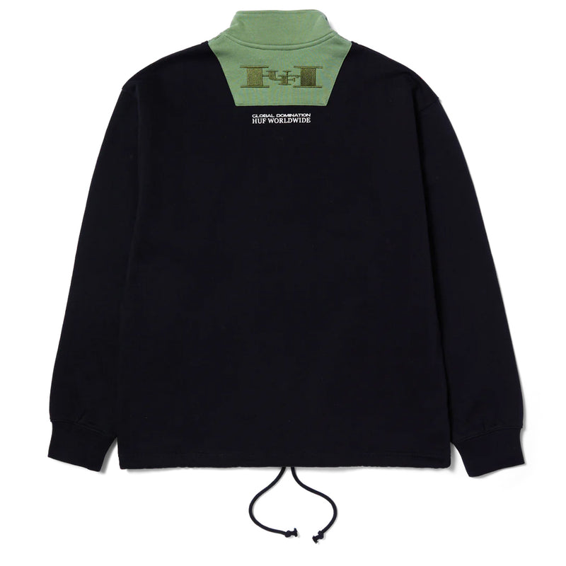 huf fl00209 harrison 14 zip fleece black