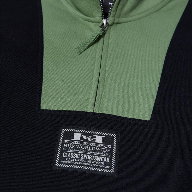 huf fl00209 harrison 14 zip fleece black