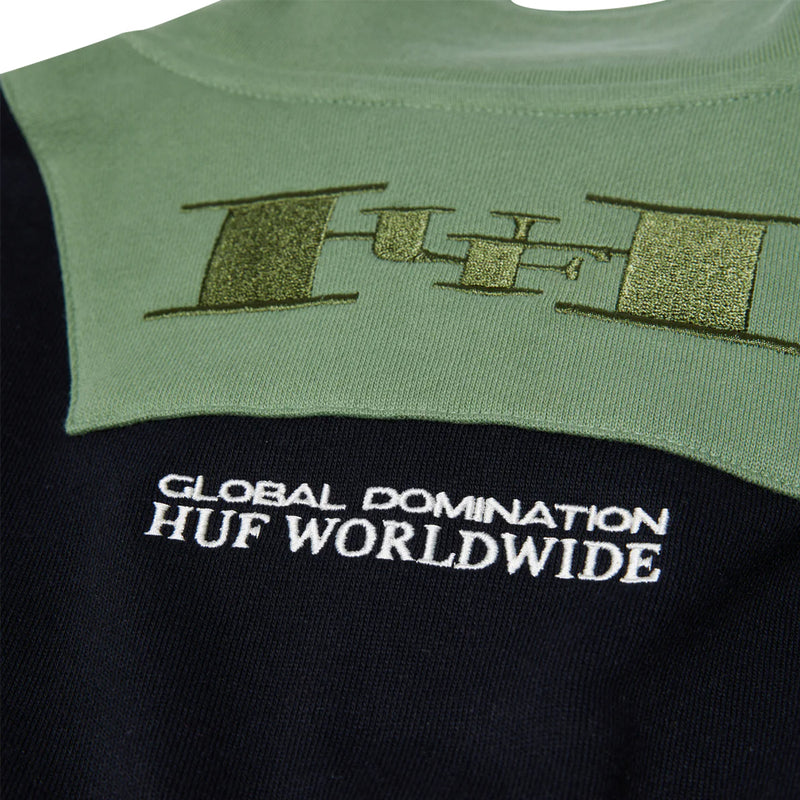 huf fl00209 harrison 14 zip fleece black