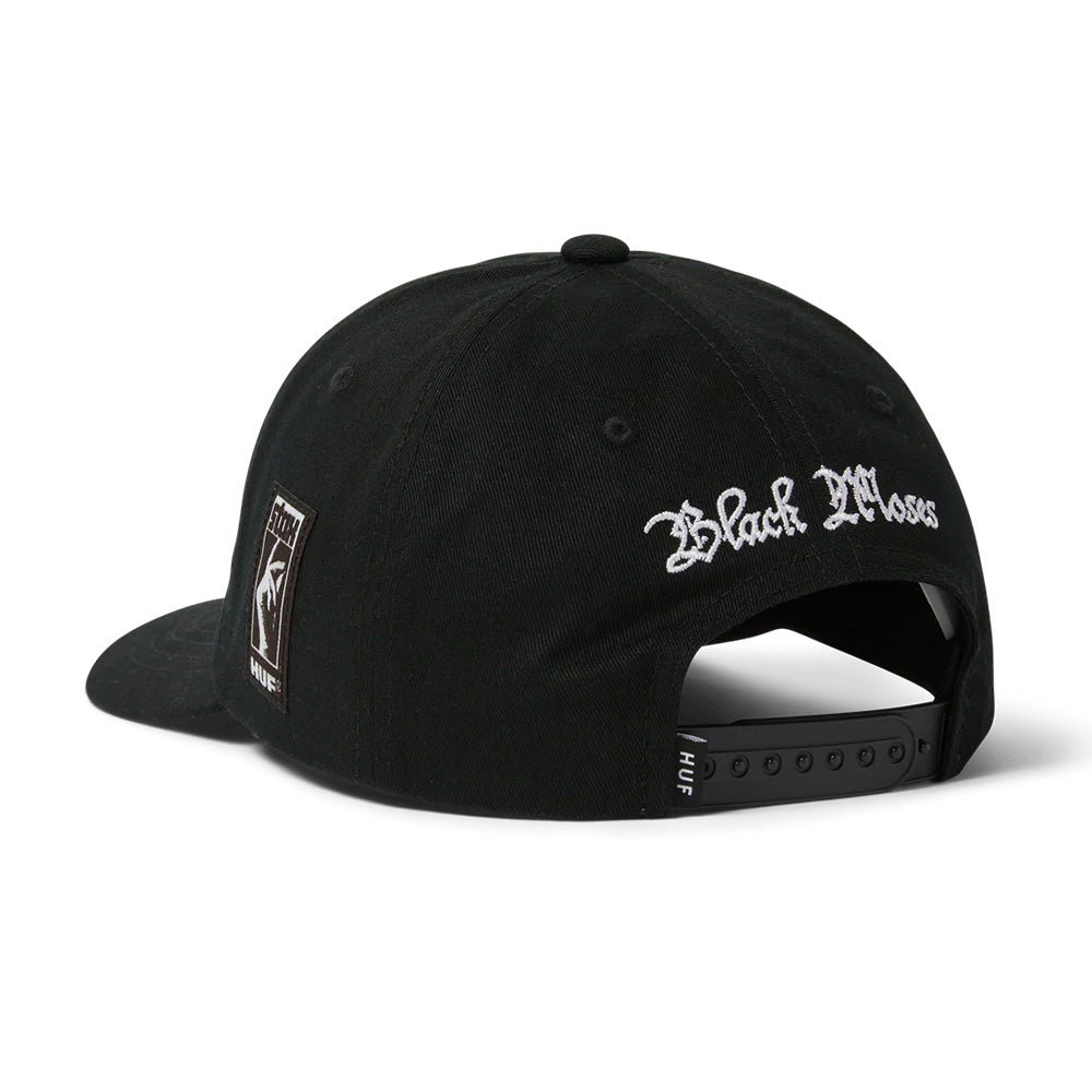 huf ht00902 isaac hayes 6 panel hat black