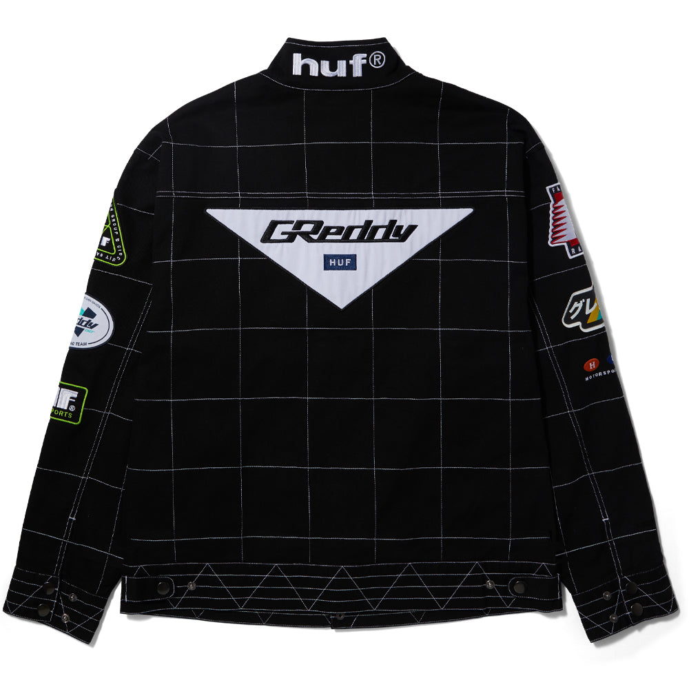 HUF HUF X GREDDY RACING TEAM JACKET // BLACK