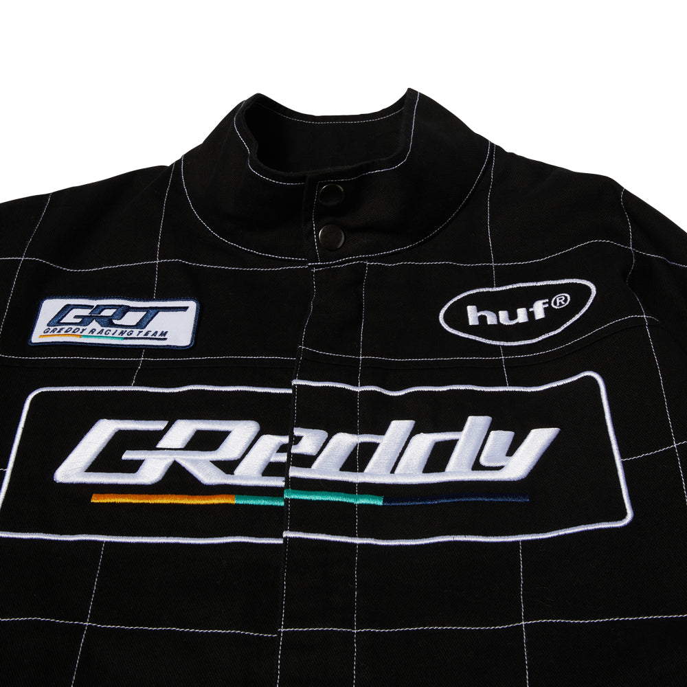 HUF HUF X GREDDY RACING TEAM JACKET // BLACK