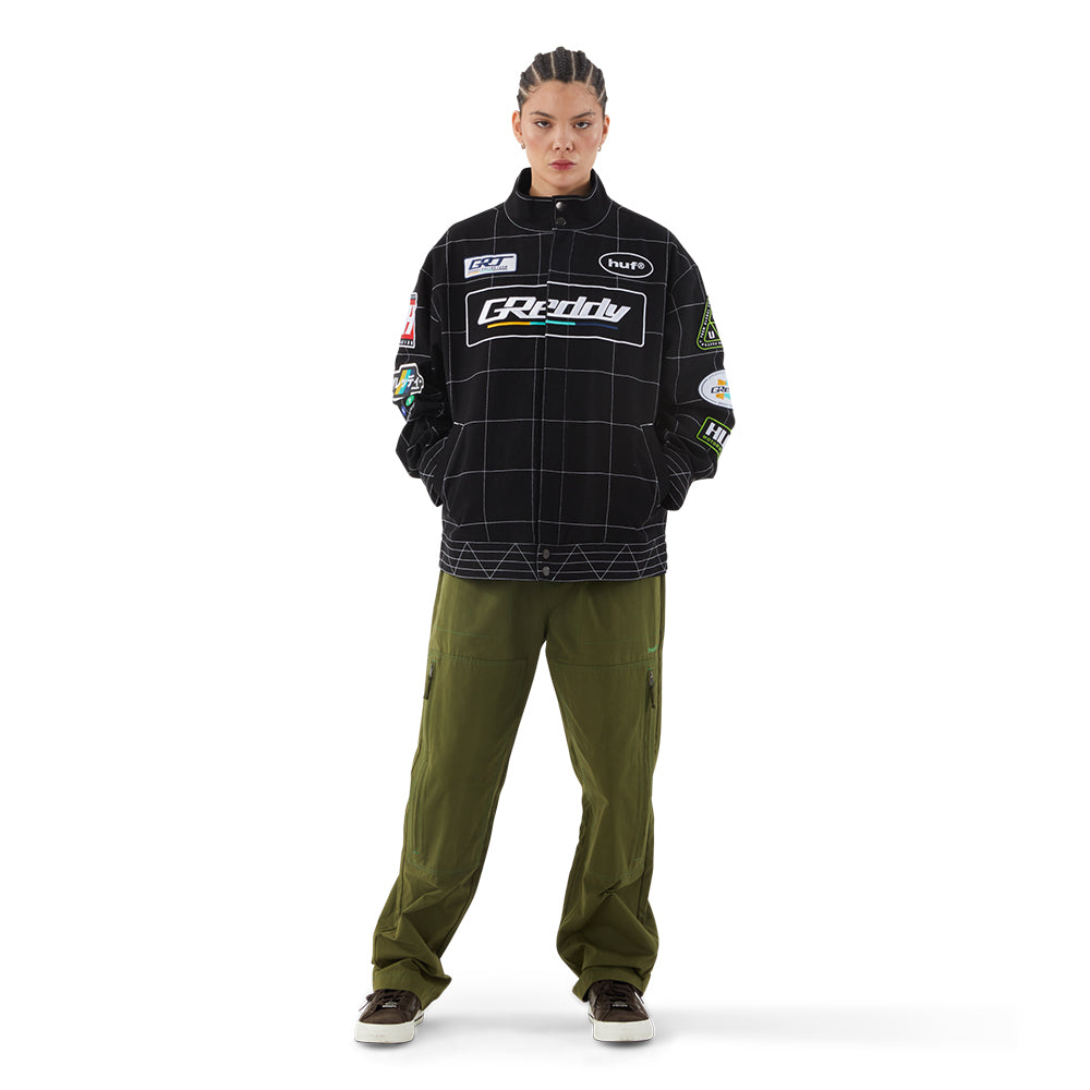 HUF HUF X GREDDY RACING TEAM JACKET // BLACK
