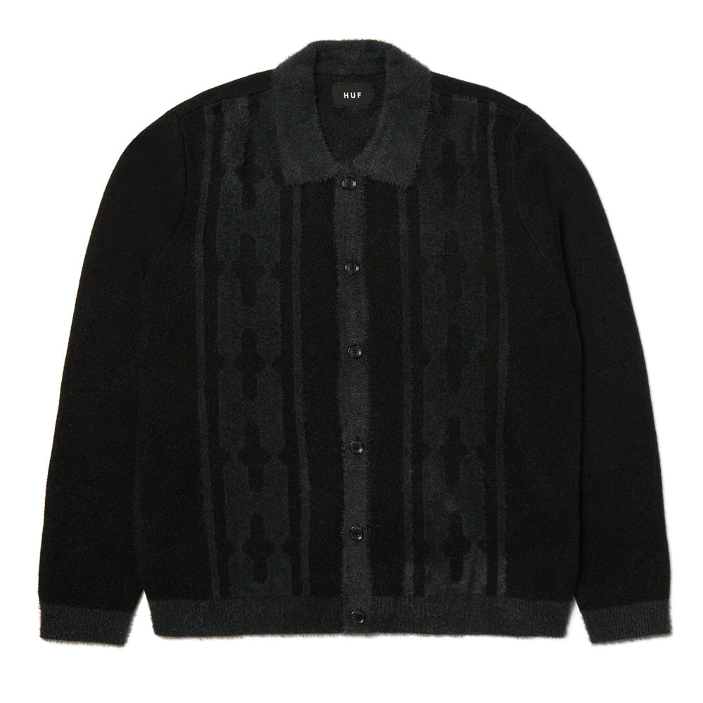 huf kn00571 patterson sweater black