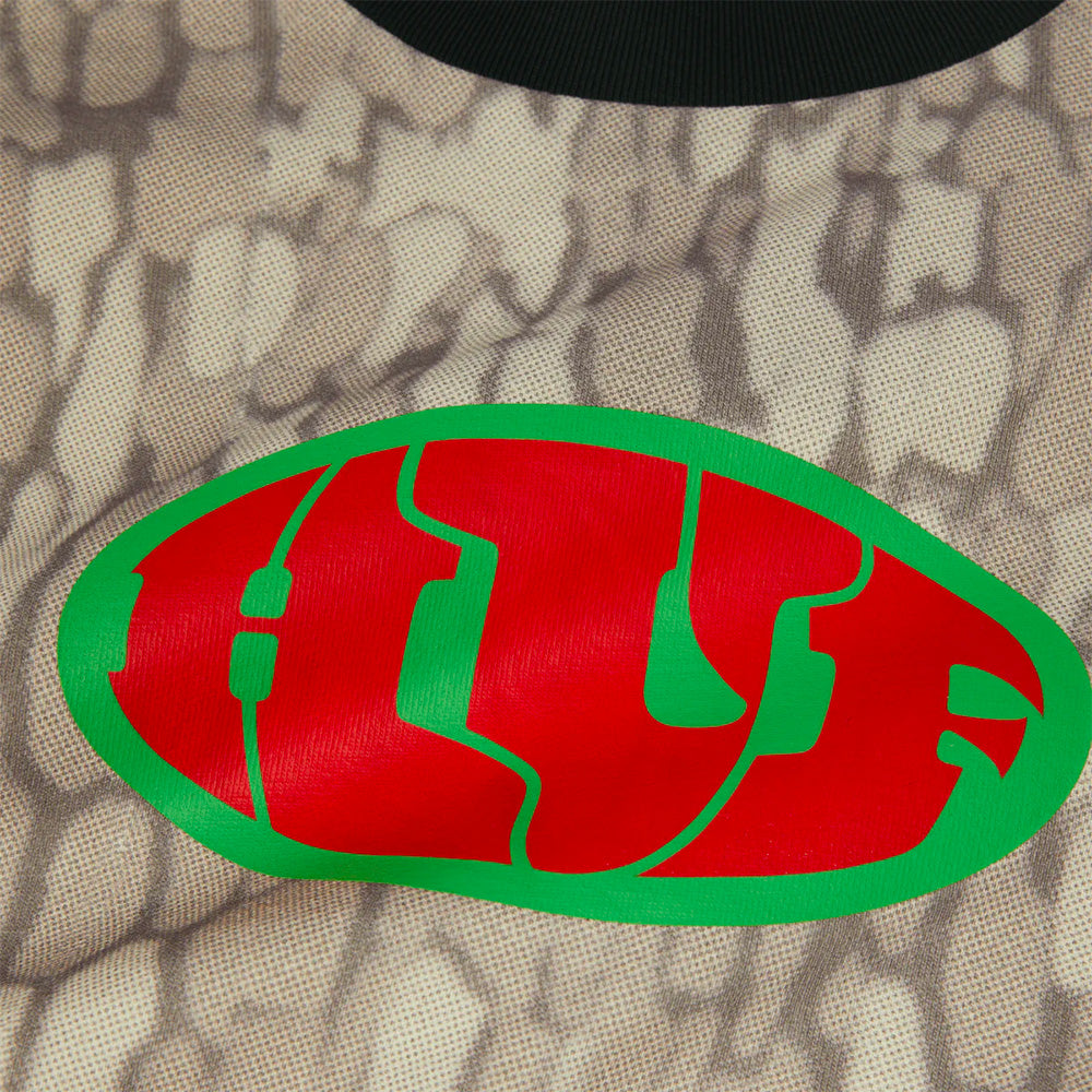 huf kn00576 warped camo ls knit top muted camo