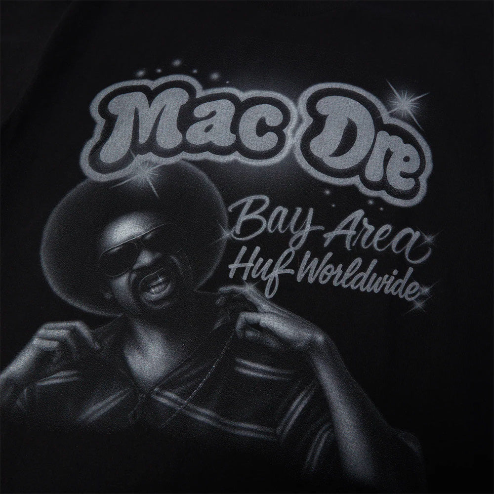 HUF HUF MAC DRE AIRBRUSH SS TEE // BLACK