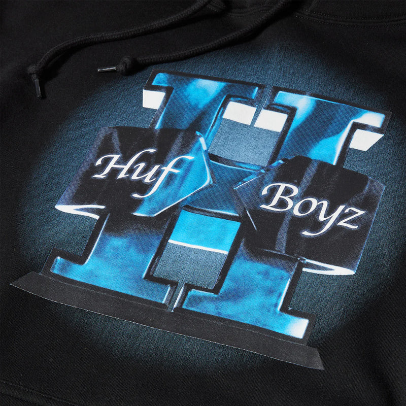 huf pf00624 huf boyz po hoodie black