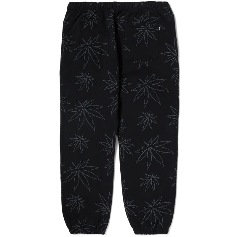 huf pt00301 plantlife fleece pant black