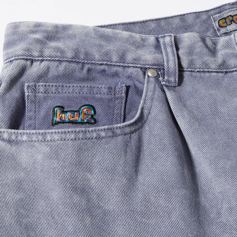 huf pt00310 cromer washed pant dust purple
