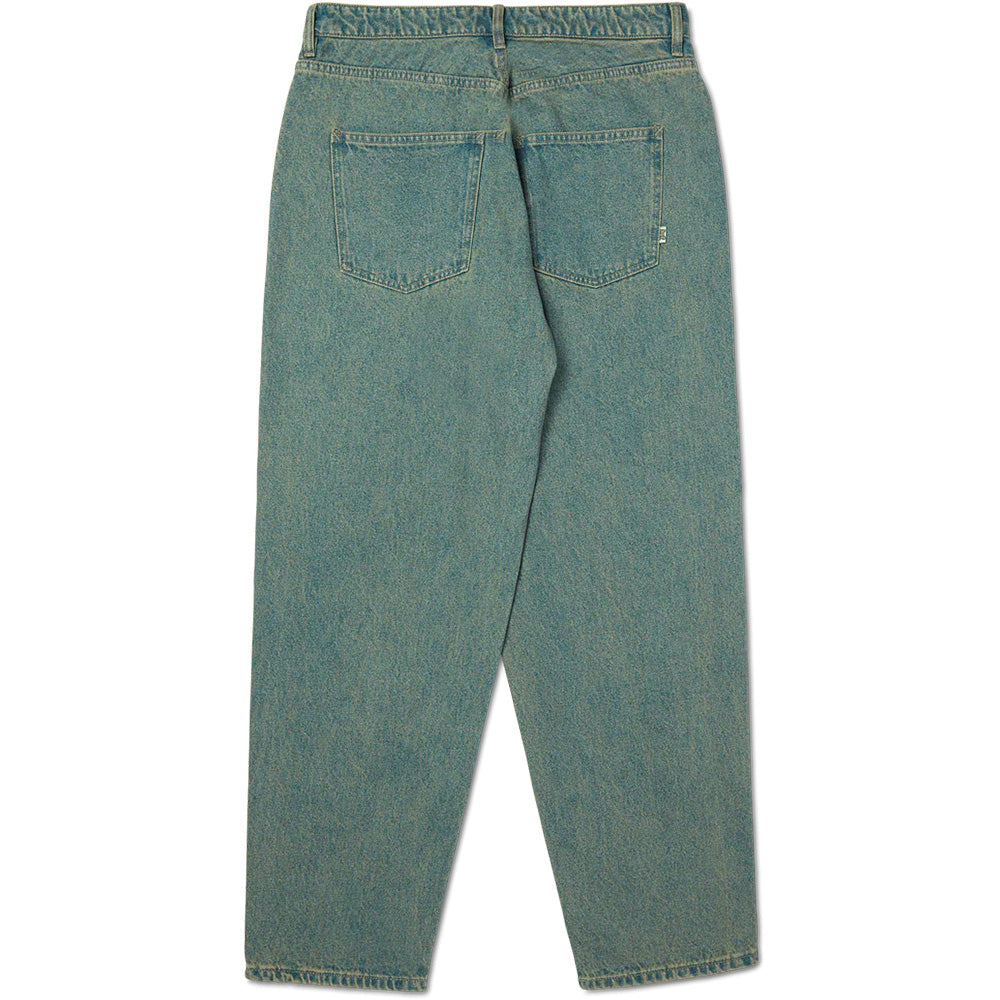 huf pt00370 cromer washed pant indigo earth