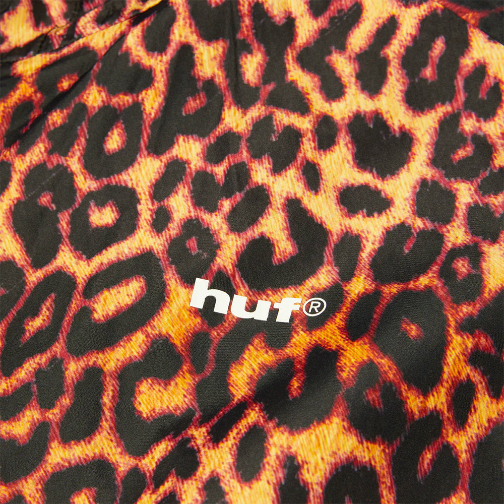HUF HUF RAINIER PRINTED SHELL JACKET // BROWN