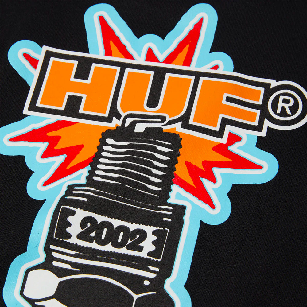 HUF HUF SPARK IT UP SS TEE // BLACK