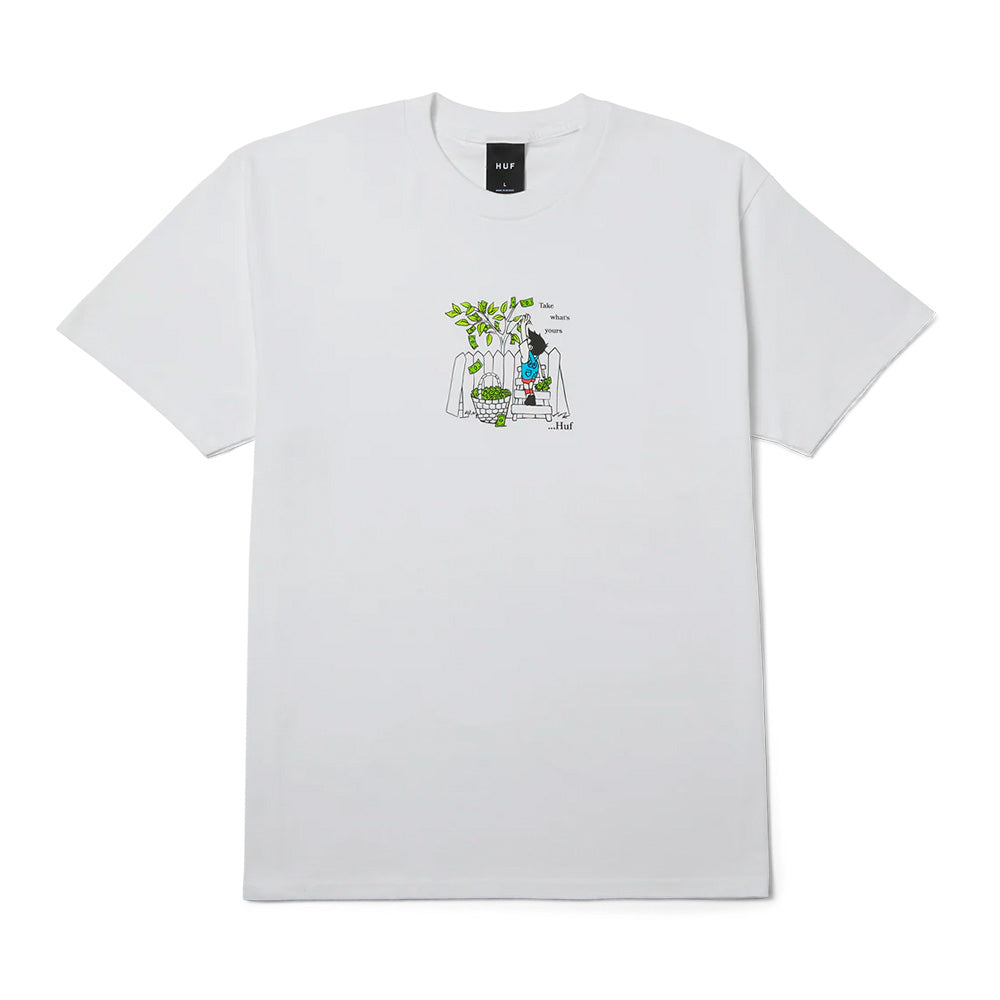 HUF HUF TAKE YOURS SS TEE // WHITE