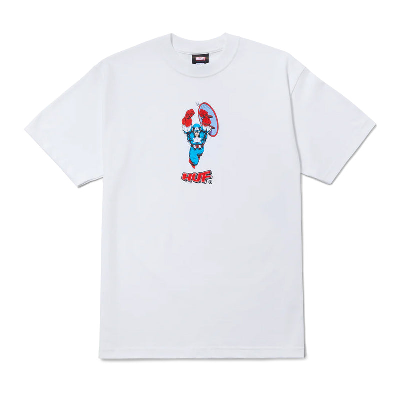 huf ts02200 huf x avengers cap no cap t shirt white