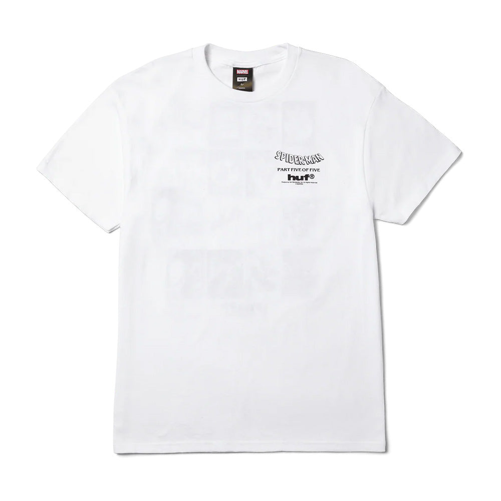 huf ts02727 x marvel spider man collector t shirt white