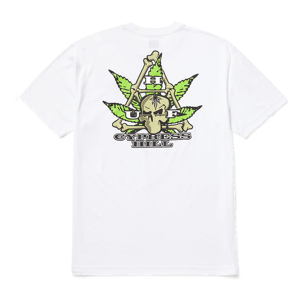 huf x cypress hill cypress triangle s s tee white ts02340 white