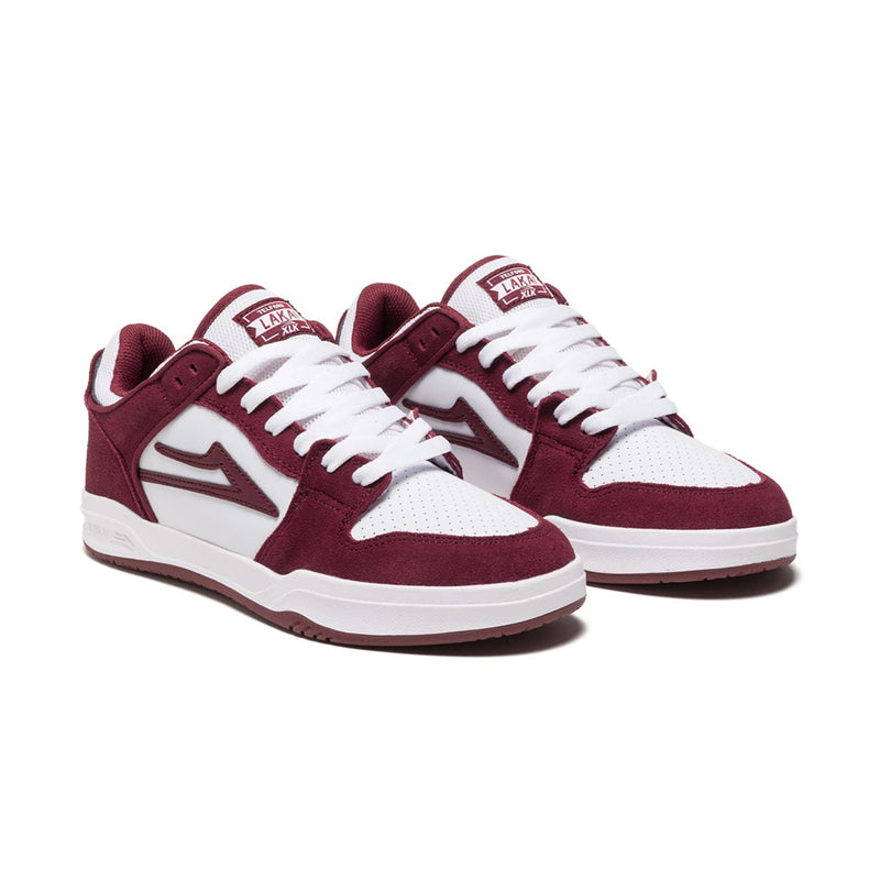 lakai ms4230262b00 telford low burgundy white suede