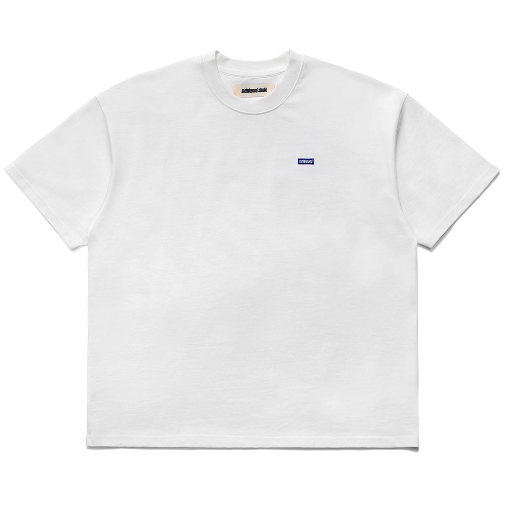 METALWOOD MINI METAL LOGO HEAVYWEIGHT T-SHIRT // WHITE