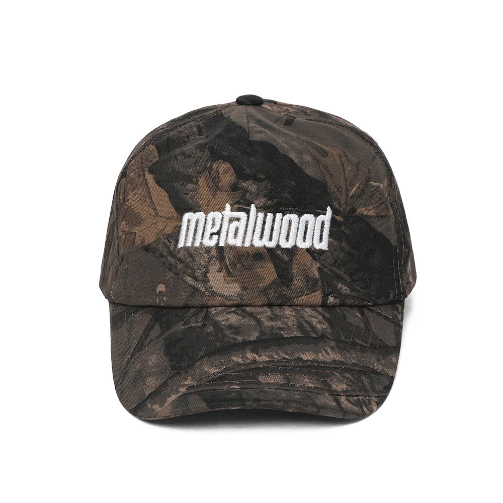 metalwood ms 25 01 10 rlc metal logo 5 panel hat real leaf camo