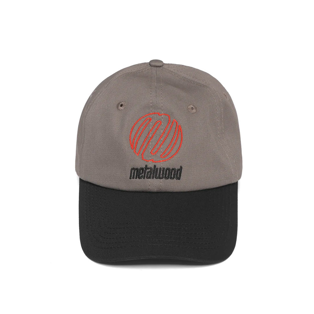 metalwood mws251 107 gry team logo dad hat grey