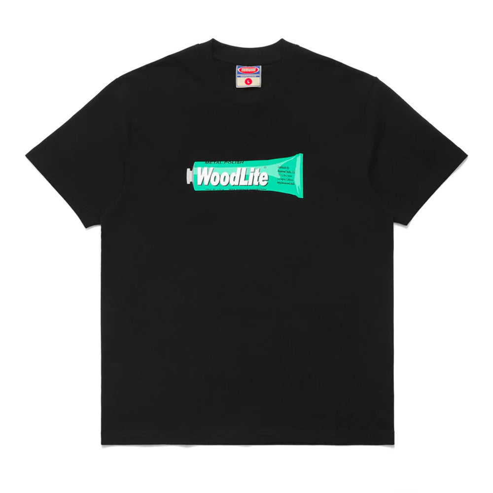 metalwood mws253 111 blk woodlite t shirt black