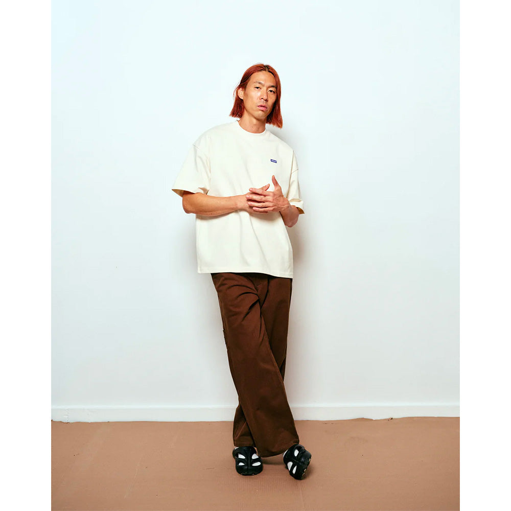 metalwood mws253 18 bne heavy mini metal logo t shirt bone