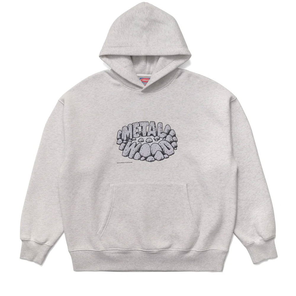 METALWOOD STONEHENGE HOODED SWEATSHIRT // HEATHER GREY