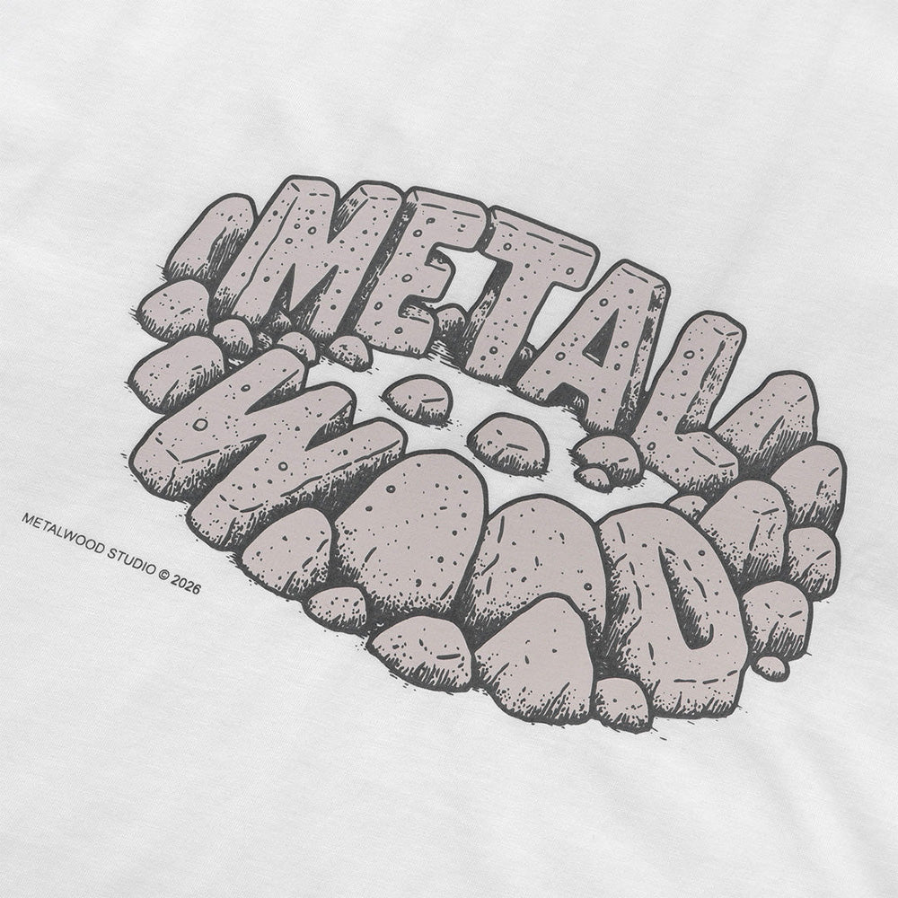 METALWOOD STONEHENGE T-SHIRT // WHITE