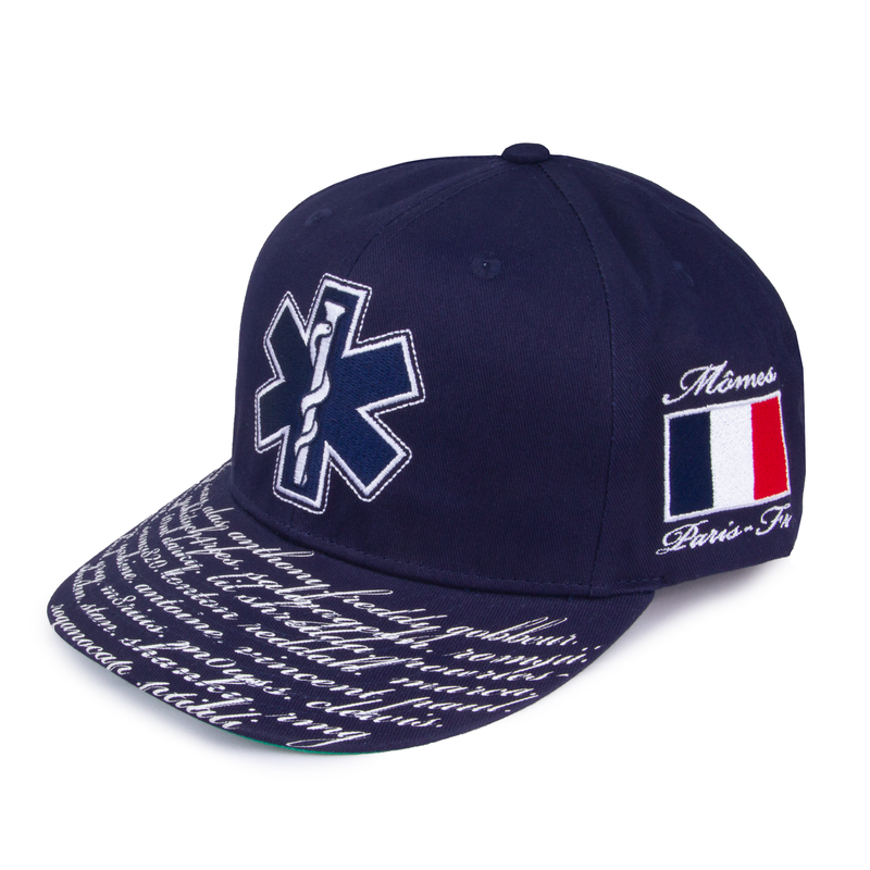mômes 109 cross hat french navy