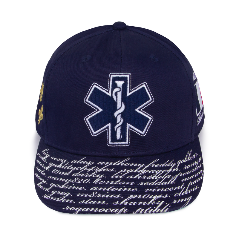 mômes 109 cross hat french navy