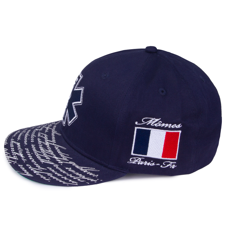 mômes 109 cross hat french navy