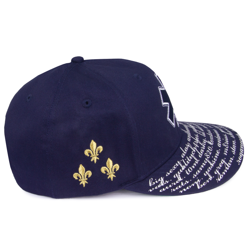 mômes 109 cross hat french navy