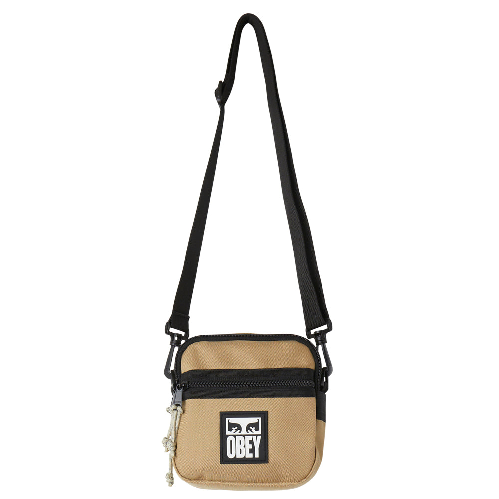 obey 100010150 obey small messenger bag caramel brown