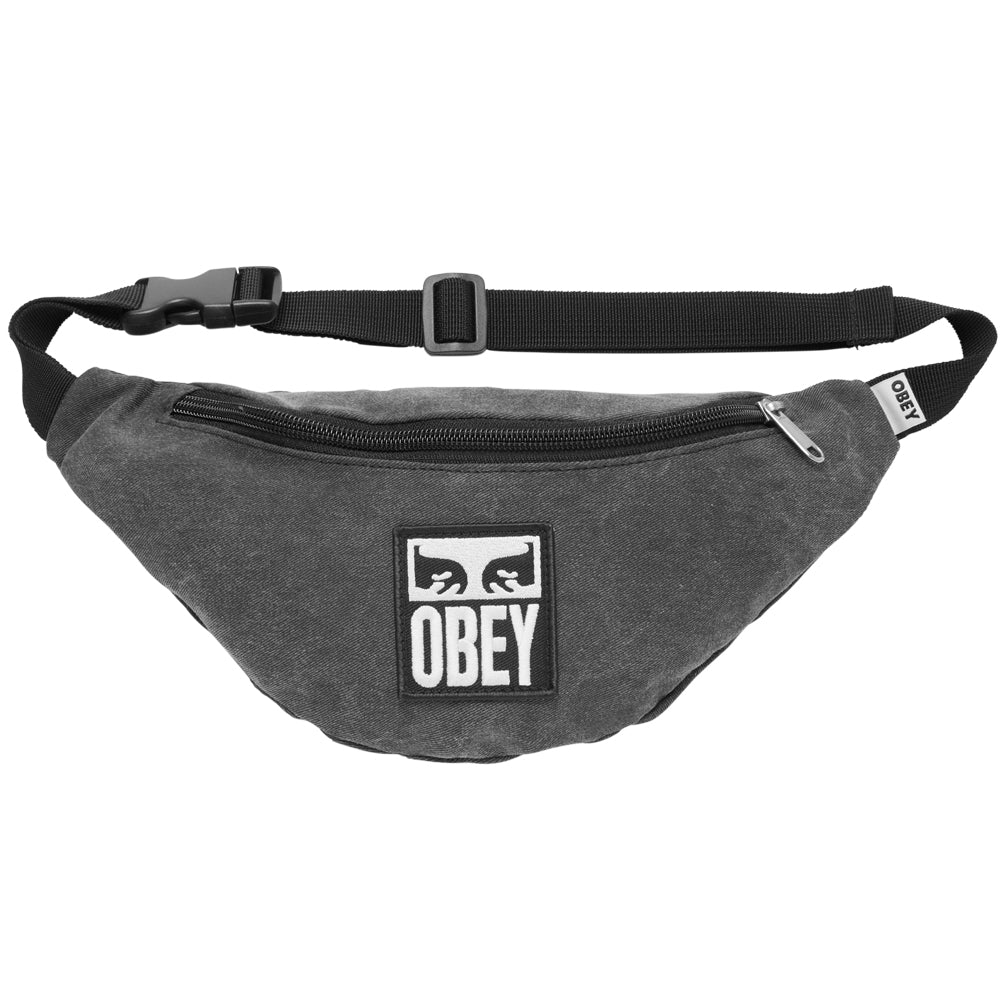 obey 100010153 obey wasted hip bag ii pigment black