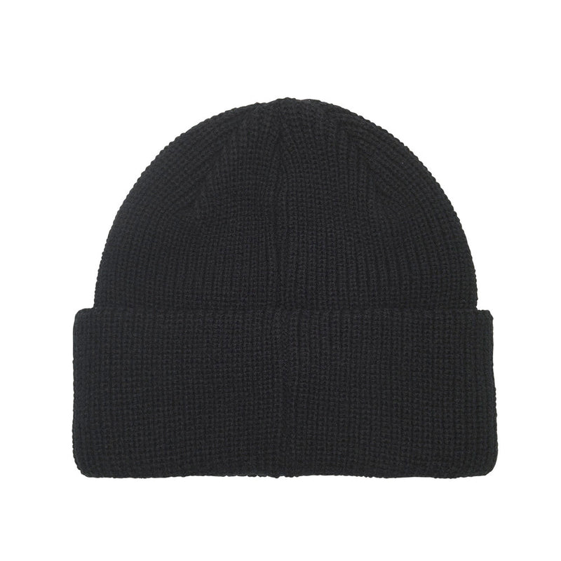 obey 100030195 mid icon patch cuff beanie black