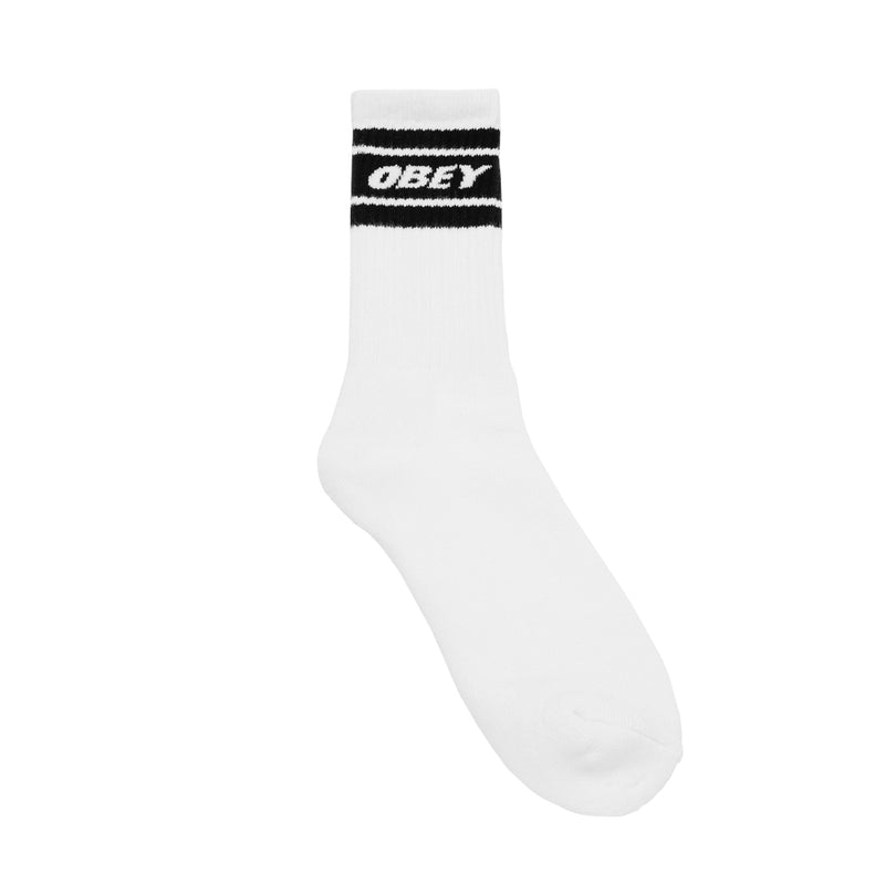 obey 100260093 cooper ii socks white black