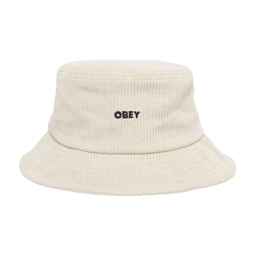 obey 100520051 bold cord bucket hat unbleached