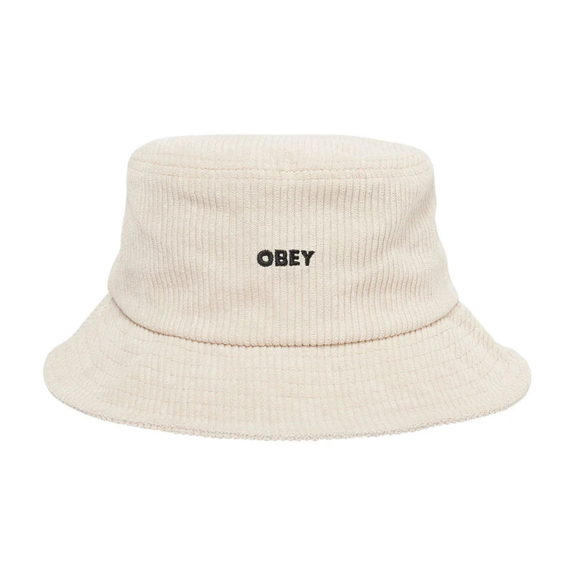 obey 100520051 bold cord bucket hat unbleached