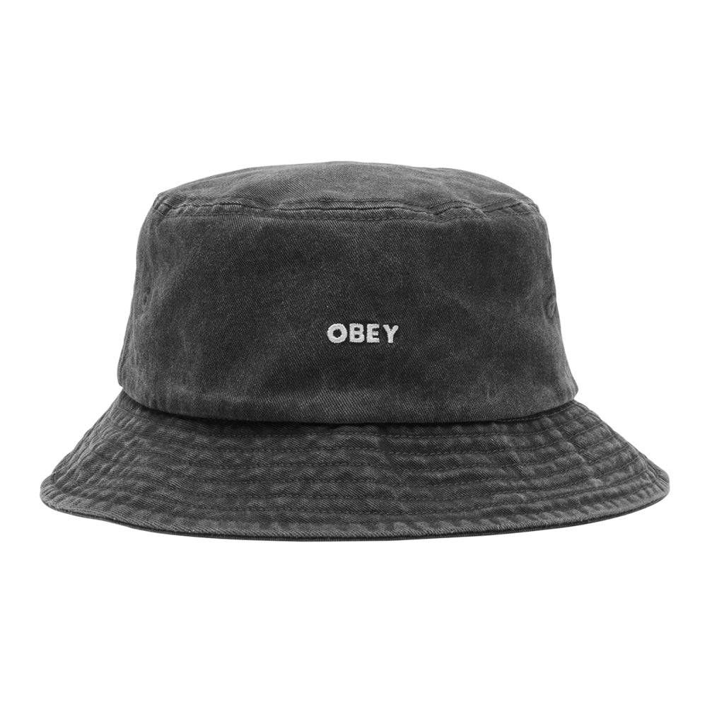 obey 100520089 bold pigment bucket hat pigment black