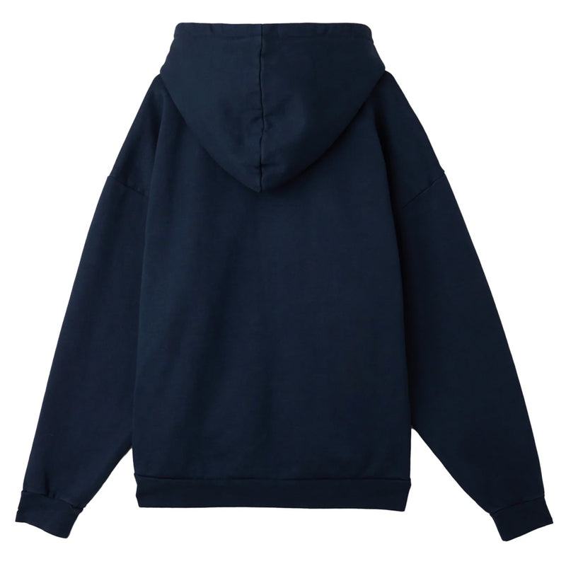 obey 112460019 lowercase pigment zip hood pigment academy navy