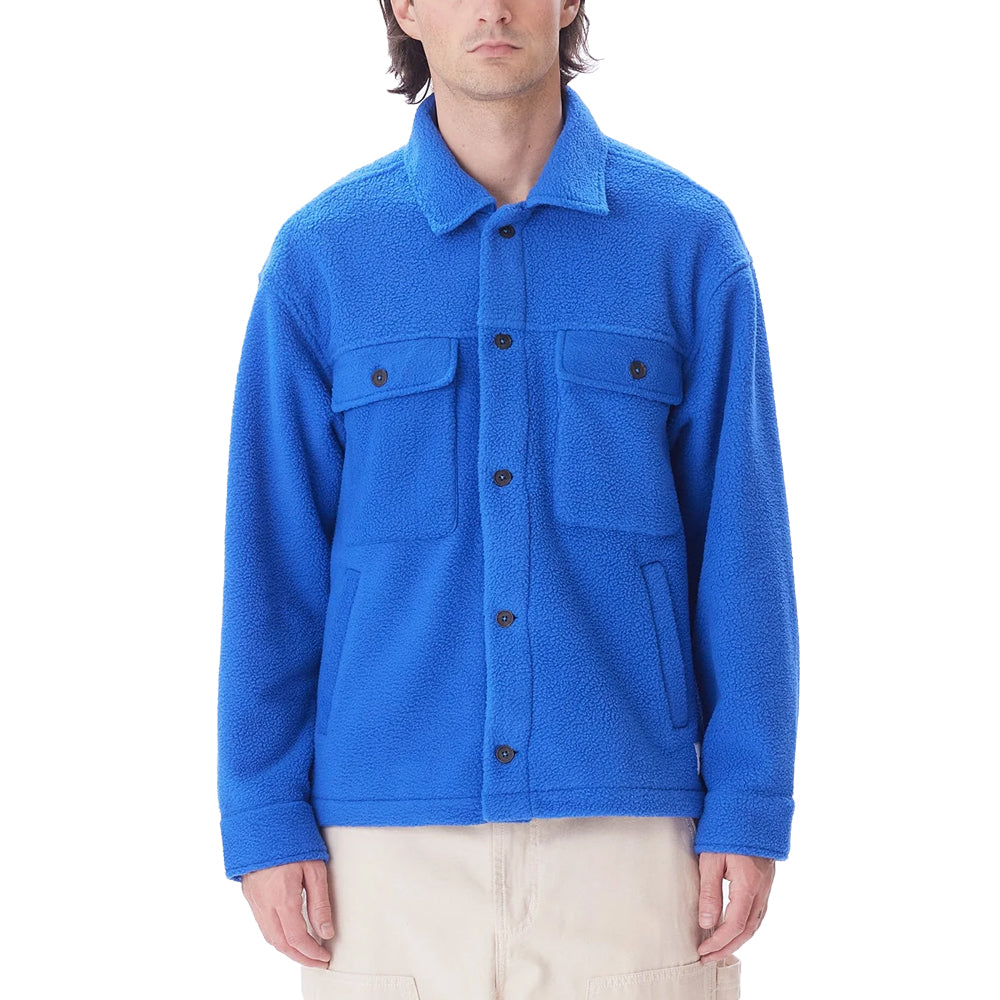 obey 121160047 thompson shirt jacket surf blue