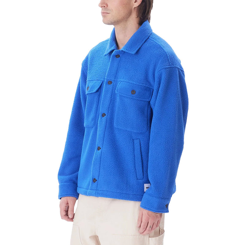 obey 121160047 thompson shirt jacket surf blue