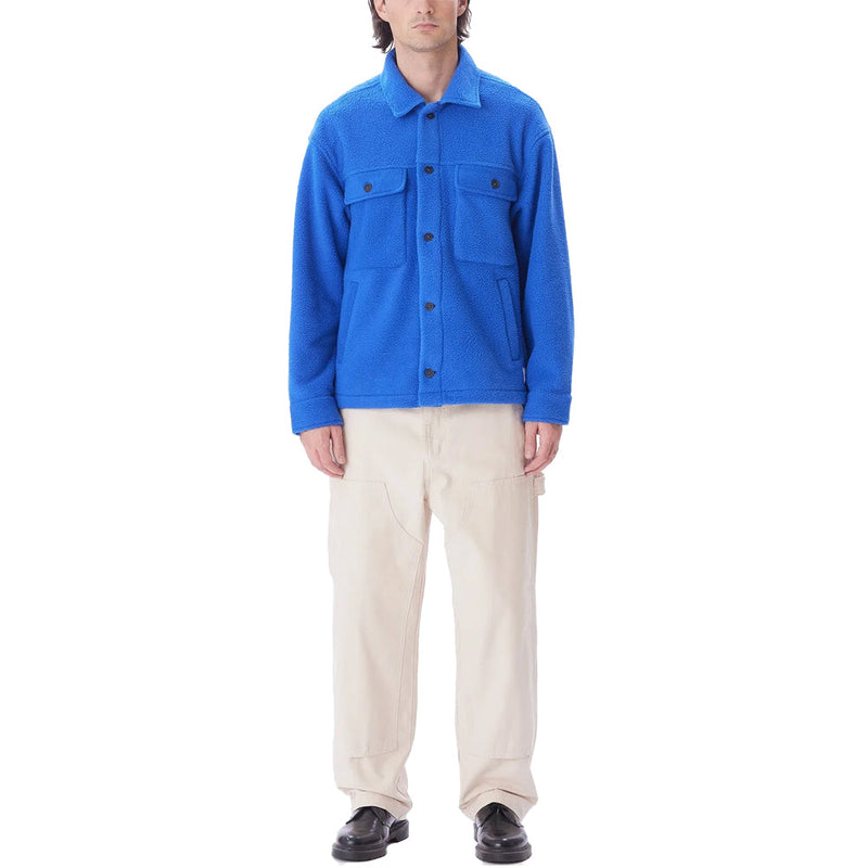 obey 121160047 thompson shirt jacket surf blue