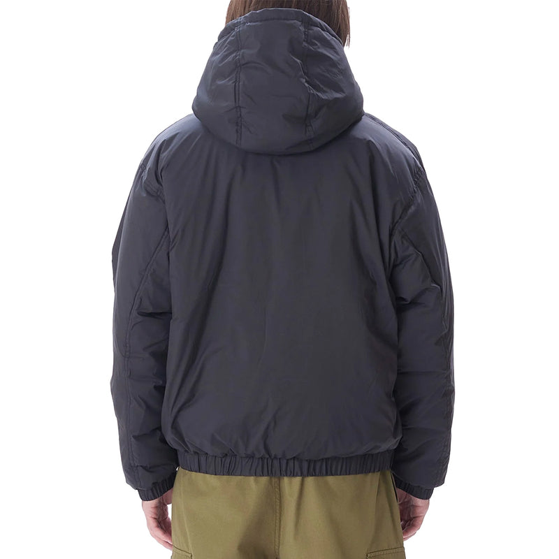 obey 121800547 retreat hooded jacket black