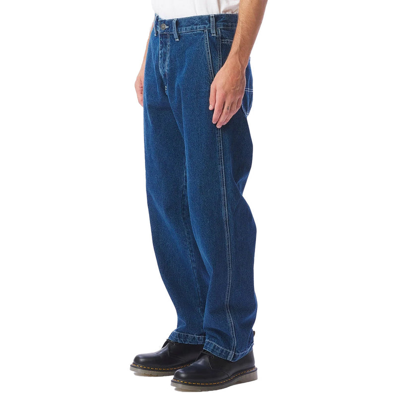 obey 142010078 hardwork carpenter denim pant stonewash indigo