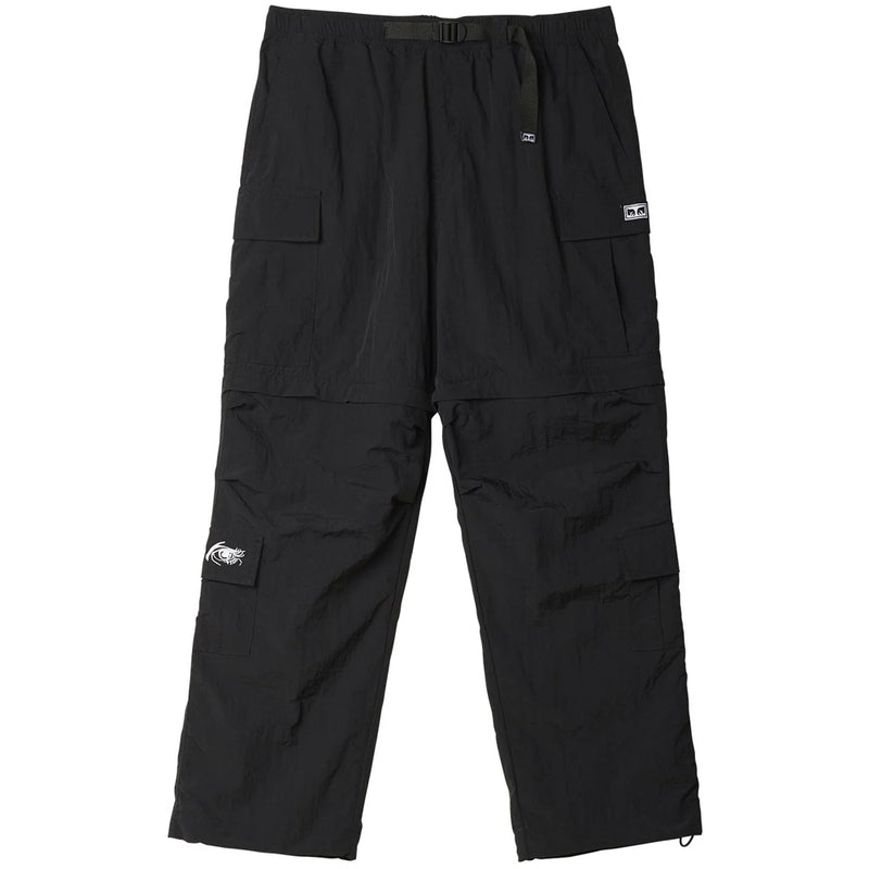 obey 142020209 rapture zip off cargo pant black
