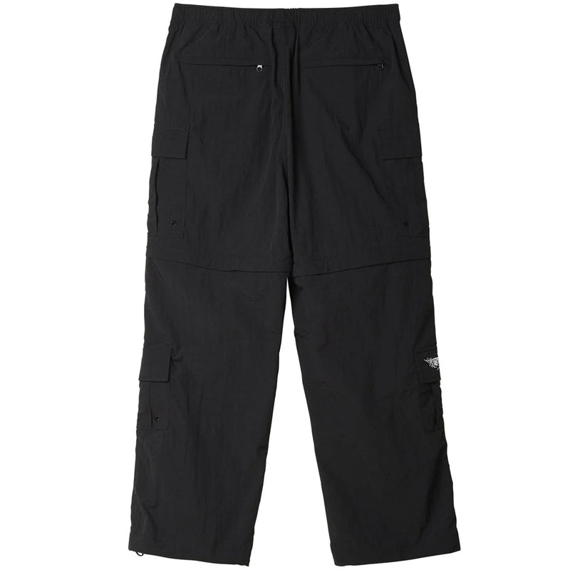 obey 142020209 rapture zip off cargo pant black