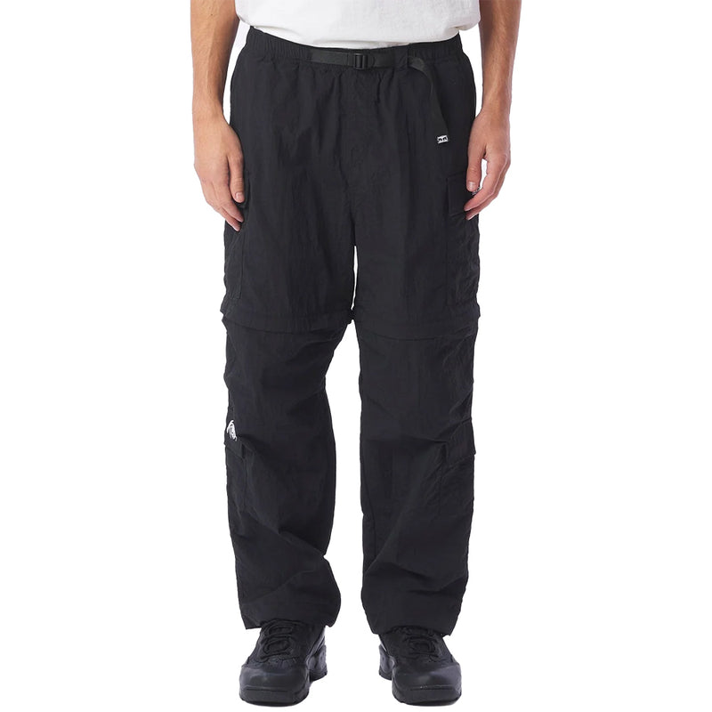 obey 142020209 rapture zip off cargo pant black