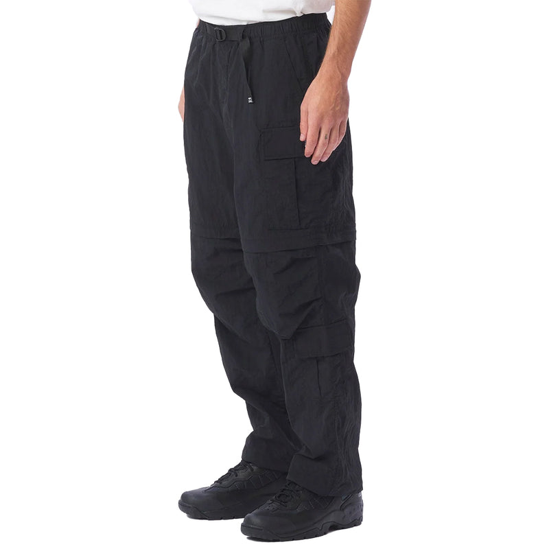 obey 142020209 rapture zip off cargo pant black