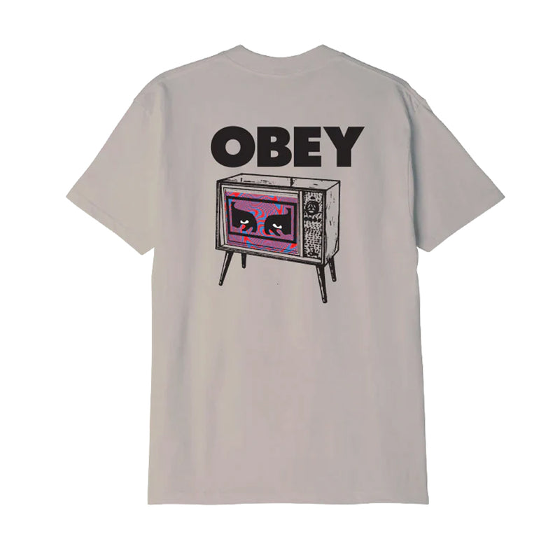 obey 163813807s hypno tee pigment silver grey